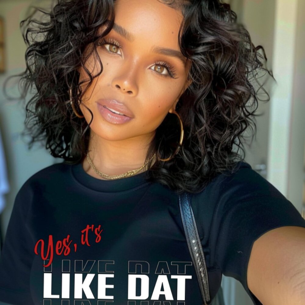 Yes, it's LIKE DAT! Black Cotton T-Shirt